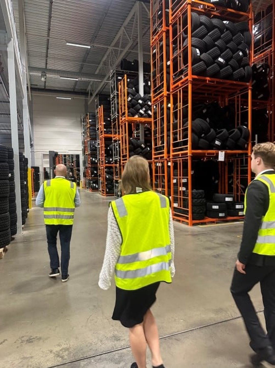 Amalie og Niels på befaring hos kunden de løser business case for i sommer.