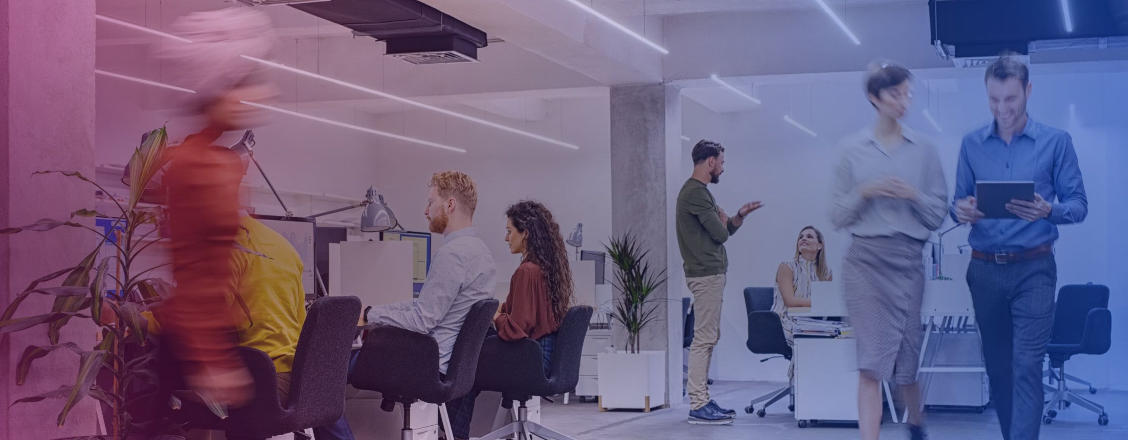 Stock image of an office